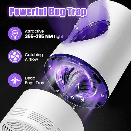 Electric Mosquito Killer Lamp – USB Rechargeable Silent Bug Zapper