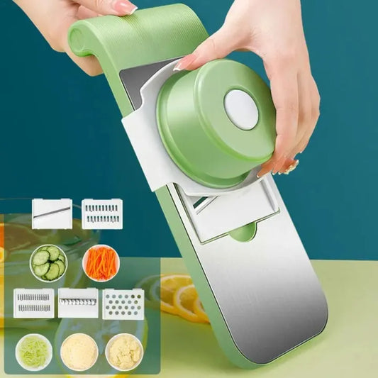 High Quality 5 in 1 Vegetable Cutter, Professional Vegetable Slicer for Onions, Garlic, Tomatoes, Potato, Carrot
