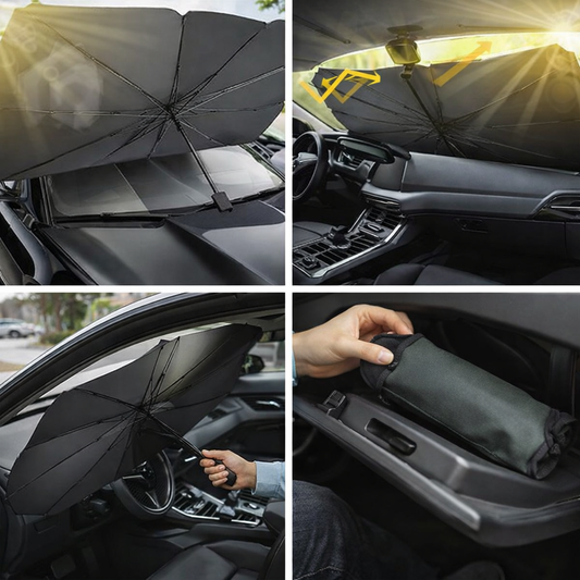 Car Windshield Sunshade Umbrella – Foldable UV Protection Heat Block Cover