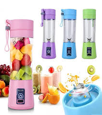Portable Blender Juicer Cup – 6 Blades USB Rechargeable Smoothie Maker (380ml)